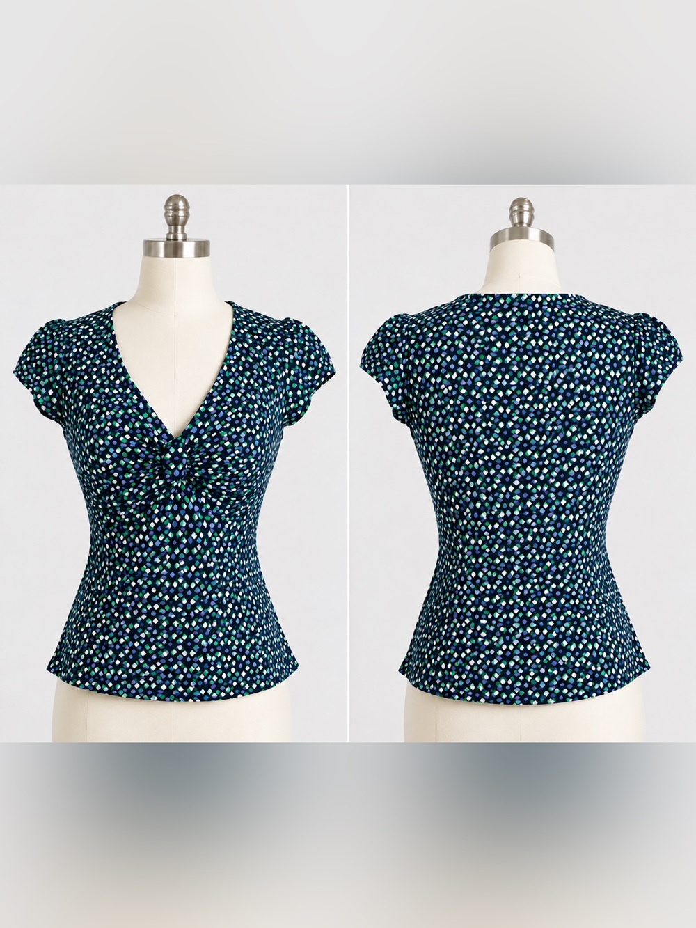 Banana Republic XS  green ruffle women’s blouse
